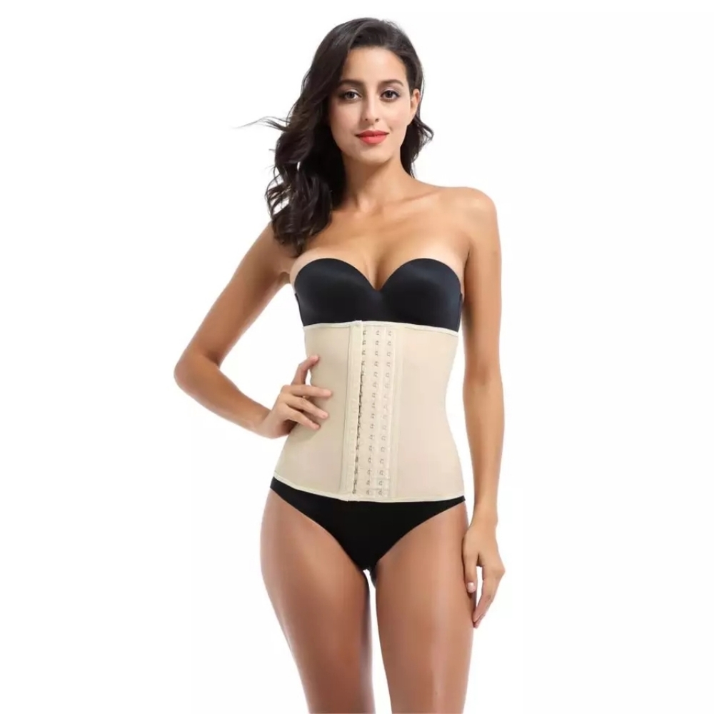 9 Steel Boned Waist Trainer 100% Latex - Picture 2 of 4